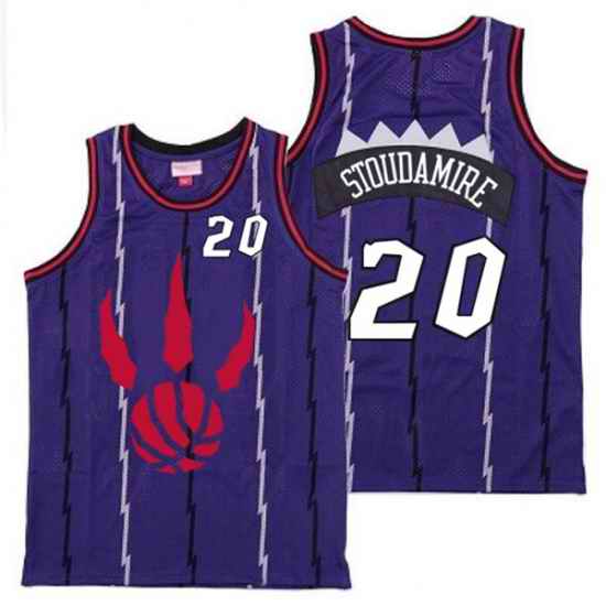 Raptors 20 Damon Stoudamire Purple Throwback Jerseys